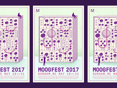 Moogfest Tribute design illustration moog poster