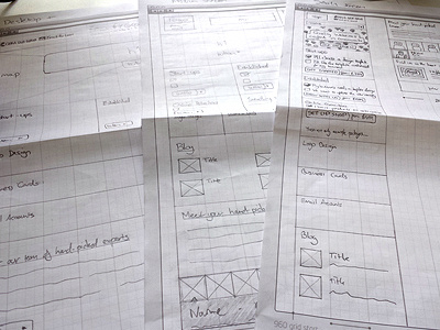 Wireframes. Cold, hard, wireframes. layout responsive sketch wireframe
