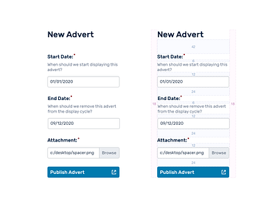 Spacer Demo: Attachment Form form sketch plugin spacer