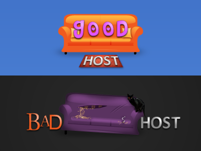 Good Host - Bad Host couch host icon sofa