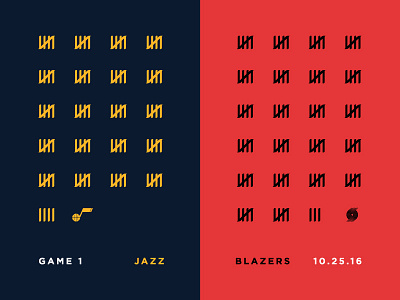Jazz Scores: Game 1 - 10.25.16 2017 branding data utah jazz visualization