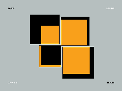 Jazz Scores: Game 6 - 11.4.16 basketball data design graph jazz minimal nba sports spurs stats utah visual