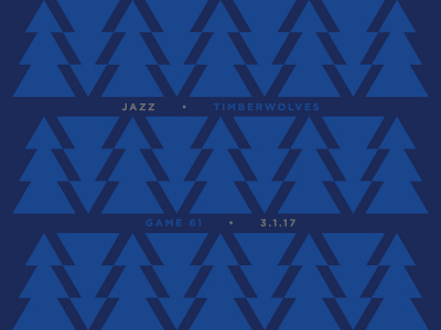 Jazz Scores: Game 61 - 3.1.17 basketball data design illustration jazz nba sports stats timberwolves utah visualization