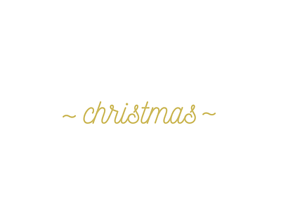 I'm dreaming of a (simple) Christmas. christmas clean dribbble gold hand drawn lettering modern script sideproject simple white xmas