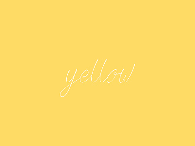 Yellow Script branding design flat lettering. logo script vector yellow