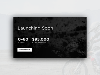 Landing Page for The Fast Bike