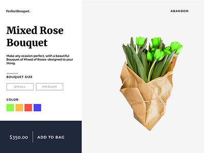 Perfect Bouquet – Product Page