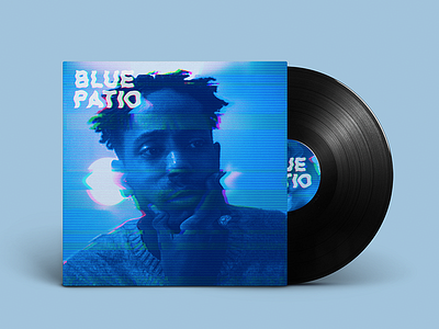 Blue Patio Album Cover album album design justin wiley lp music photo editing photography