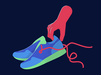 Some Sneaks' athletic shoes illustration illustrator shoes sneakers