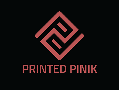 Printed Pinik Logo branding graphic design logo