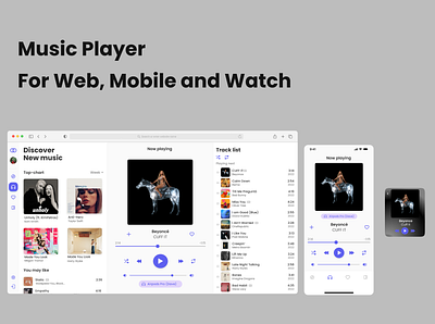 Music Player / DailyUi - 009 app design ui ux