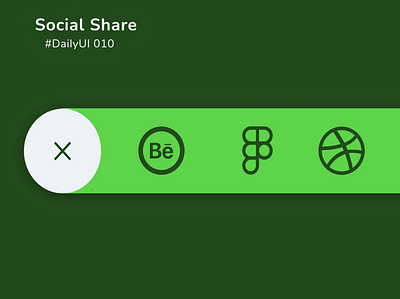 Social Share / DailyUi 010 app design ui ux