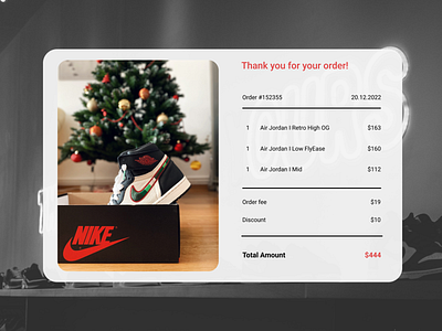 Email Receipt / DailyUi - 017 app design ui ux