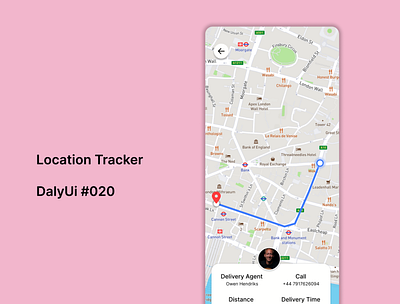 Location Tracker / DailyUi - 020 app design ui ux