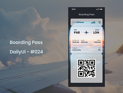 Boarding Pass / DailyUi - 024 app design ui ux