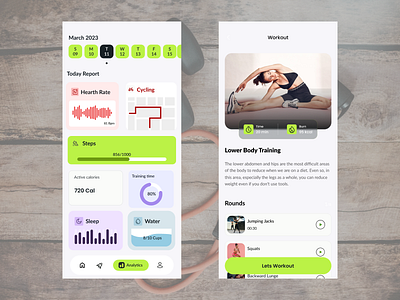 Workout Tracker / DailyUi - 041 app design ui ux