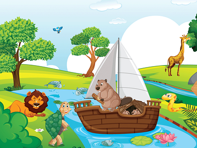 Children Story Book Illustration