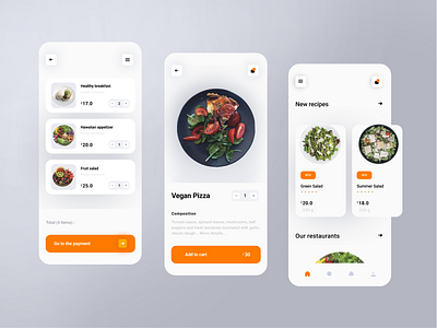 Food Delivery App branding graphic design ui ux