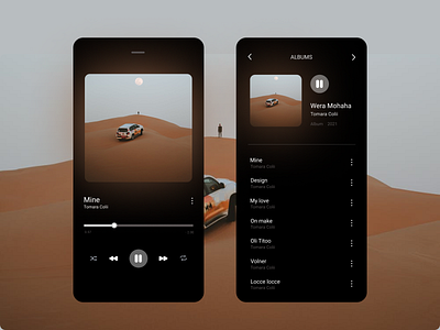 Music listening app app design graphic design music ui ux wed