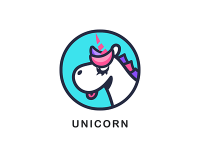 Unicorn app icon logo monk ui