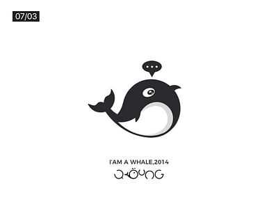 I Am A Whale 02 logo，icon，whale，monk，