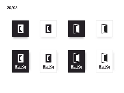 【Design Changes】BanKu（版库）LOGO DESIGN branding，logo，monk，banku