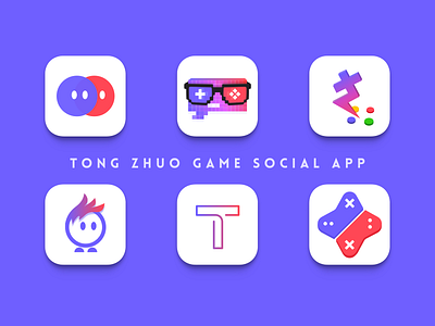 Tong Zhuo Game Social App logo，icon，app，ui，monk，game