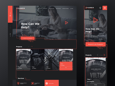 Website design: home page UI/UX