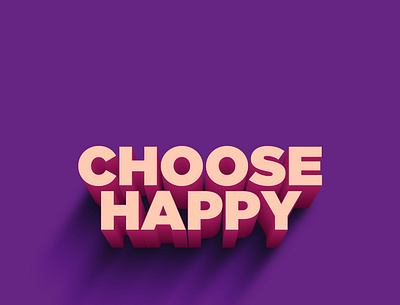 Choose happy choose happy font fontdesign happiness happy type typography