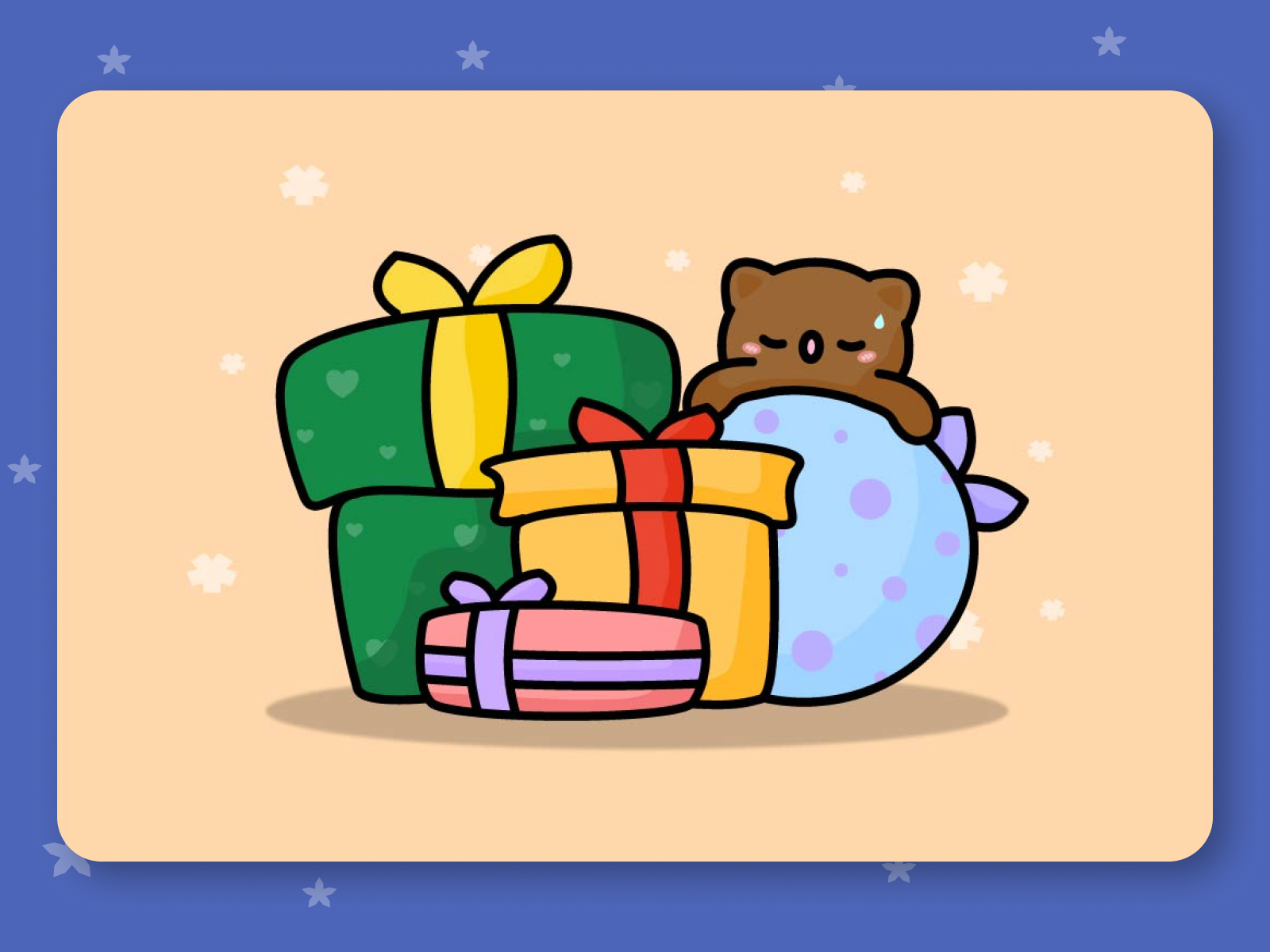   Christmas Gifts Vector Illustration by TangMay WantDerDraw on Dribbble