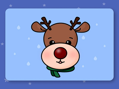 🦌 Christmas Reindeer Vector Illustration