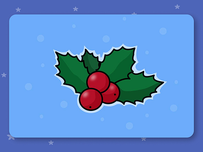 🍒Christmas Holly Vector Illustration