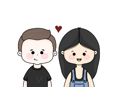 Baby Couple vector illustrator❤️