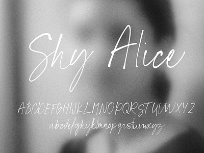 Signature font - Shy Alice