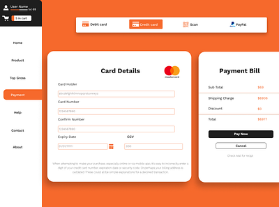 Credit Card Checkout dailyui dailyui002 ui