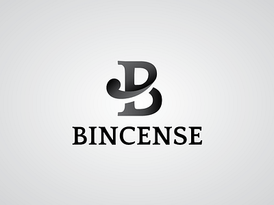 Bincense Logo (rejected) b best black and white design favourite lettering logo serif swash top