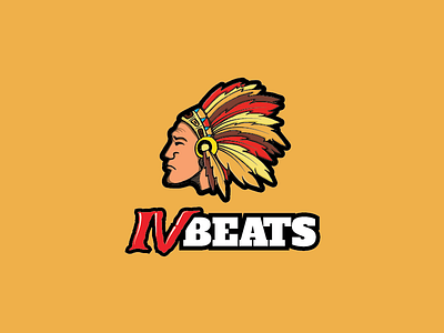 IV Beats Logo (rejected) beats chief design dj draw indian logo music production rejected sketch spec