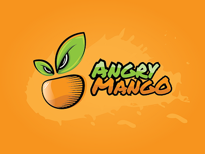 Angry Mango angry fruit fun leaf mango random splash