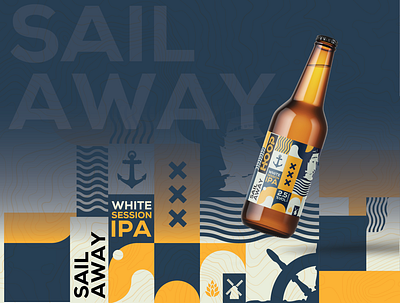 Sail beer abstract abstract art abstract design boat boats creative illustration illustration art illustrator less is more package package design packagedesign packaging packaging design sail sailboat sailor