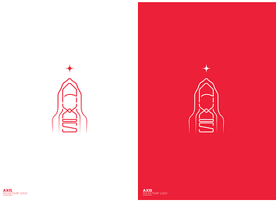 Spaceship logo AXIS illustration illustrator less is more line line art lineart lines linework logo logo design logodesign logos logotype space spaceman spaceship vector