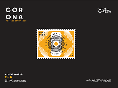 Corona postage stamp A new world 04/13 abstract abstract art abstract design corona coronavirus creative graphic graphics illustraion illustration illustration art illustrations illustrator less is more lineart linework postage postage stamp poster stamp
