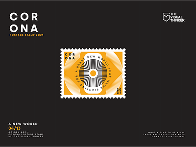 Corona postage stamp A new world 04/13