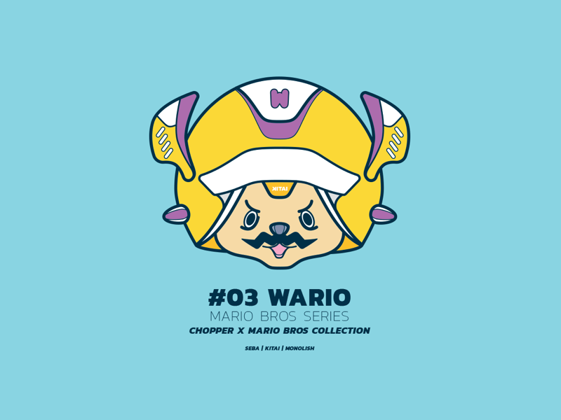 Chopper x Mario > Wario illustration character yellow wario nintendo onepiece chopper mario games game manga anime