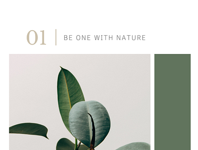 Be one with nature design graphic design typography