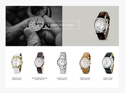 Philip Watch online store. concept corporate website e commerce ecommerce fashion online shop online store shop online site store webdesign website