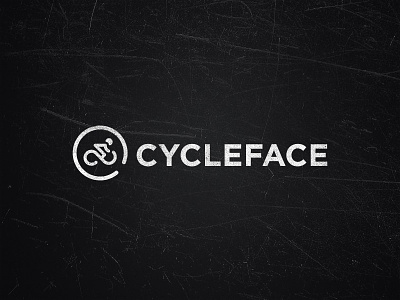 Cycleface Logo bicycle circle cycle cycling eat face food gotham healthy icon identity logo mark nutrition race roadbike type typography