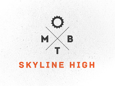 Skyline High MTB bicycle bike gear highschool identity logo mark mountainbike school sprocket type typography