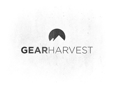 GearHarvest active circle gear gotham harvest logo mark mountains snow sports type typography