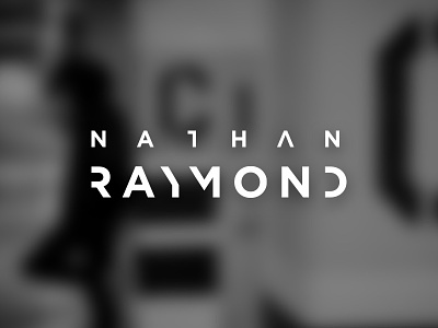 Nathan Raymond abstract blur brand clean contemporary identity logo minimal modern simple type typelogo