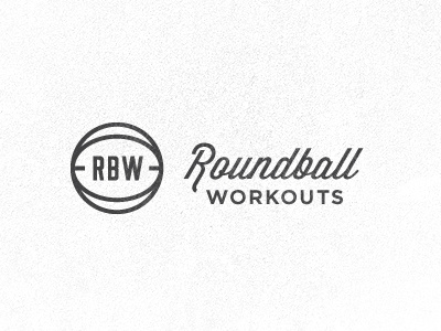 Roundball Workouts 2 basketball dark din gotham italic light logo osp retro simple texture wisdom